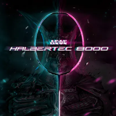 Li Ning HALBERTEC 9000 Badminton Racquet Racket Full Carbon Fiber Control Racket Professional Competition Attack