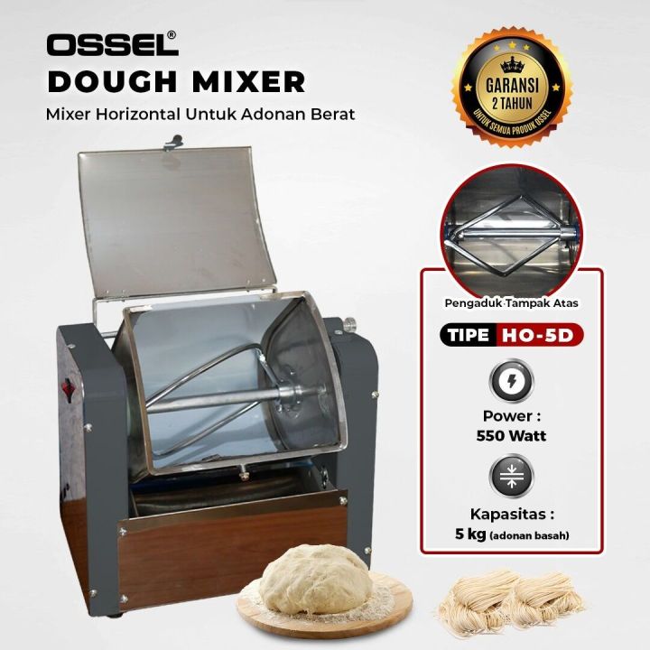 OSSEL Mixer Adonan Horizontal kg HO5D Dough MIXER HO-5D OSSEL