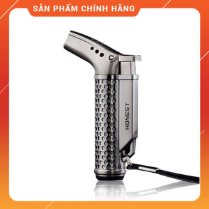 Bật Lửa Hộp Quẹt Khò 1 Tia Honest BCZ-351 Mỏ Vịt Họa Tiết Lưới - Hộp Quẹt Khò 1 Tia