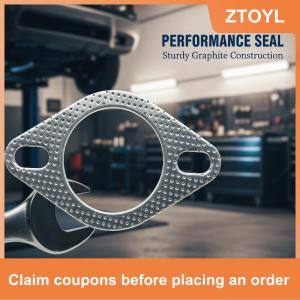 【ZTOYL】 1PC xe xả mặt bích Gasket phổ nhiệt độ cao gia cố niêm phong Pad cho hệ thống ống xả tuổi thọ mở rộng