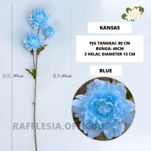 Artificial Flower Kansas Peony Bunga Cabang Buatan Dekorasi Pajangan Bunga Palsu Dekorasi Wedding Decoration Bunga Premium