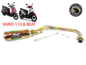 KNALPOT Racing Vario 110 dan Beat Beat F1 Beat Karbu SCOPPY SC Full Bunglon