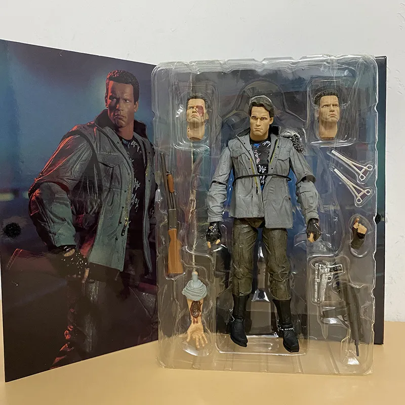 18CM NECA Terminator 2 Judgment Day T-800 Arnold Schwarzenegger PVC Action  Figure Model Toys Doll