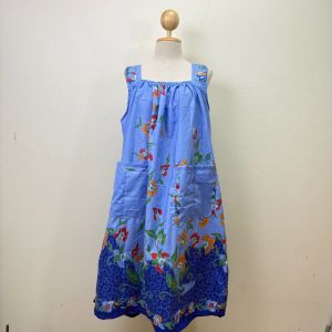 ชุดกระโปรงผ้าถุง แฟชั่นคนแก่ เย็บสวย ใส่นอนได้ สบายตัว(DL02)