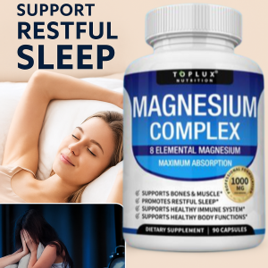 Magnesium Glycinate Complex Capsules With Zinc Vitamin B6 And D3 For Sleep And Heart Health