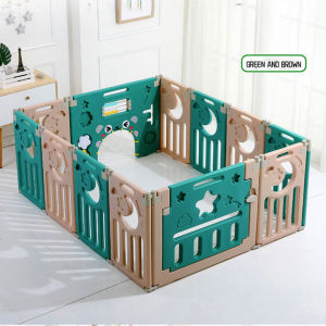 BIG PLAYFENCE STAR FENCE SOCCER RING OCEAN BALLS and THICK playmat playpen fence play yard crib baby fence