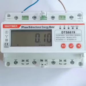 Multifunction RS485 Wattmeter 100A 380V AC Three Phase Photovoltatic Energy Meter kWh Power Power HZ Meters