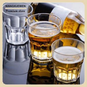 [COD] Acrylic Whiskey Cups Unbreakable Transparent Beer Cup Plastic Coffee Milk Breakfast Cup Spirit Drinkware Juice Tea Cup