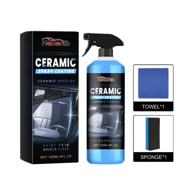 Homonth Car Glass Coating Ceramic Coating Nano Crystal Coating Car Windows Polishing Scratch Resistance Glass Waterproof Dustproof Agent 120ml