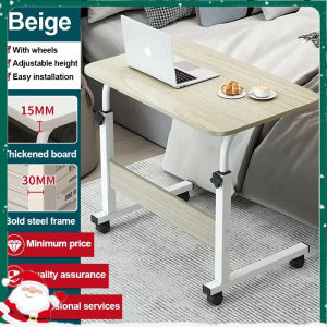 Gesh Movable Adjustable Height Computer Laptop Table Study Table Bed Side Table Wood Bedside Table