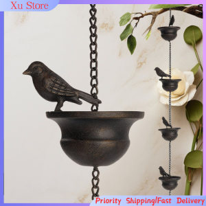 Creative bird cup metal rain chain rainwater collector gutter roof rainwater collector chain tool outdoor decoration