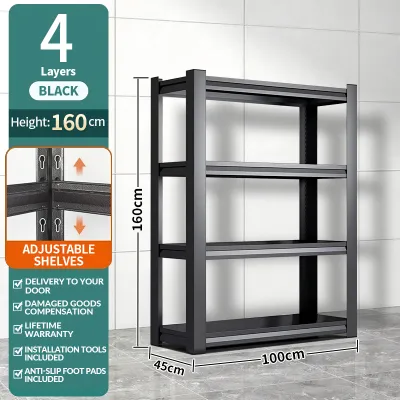 【SG】Heavy Duty Rack Bomb Storeroom Kitchen Storage Shelf Organiser Warehouse Boltless Shelf Metal Shelf Rack Shelving货架
