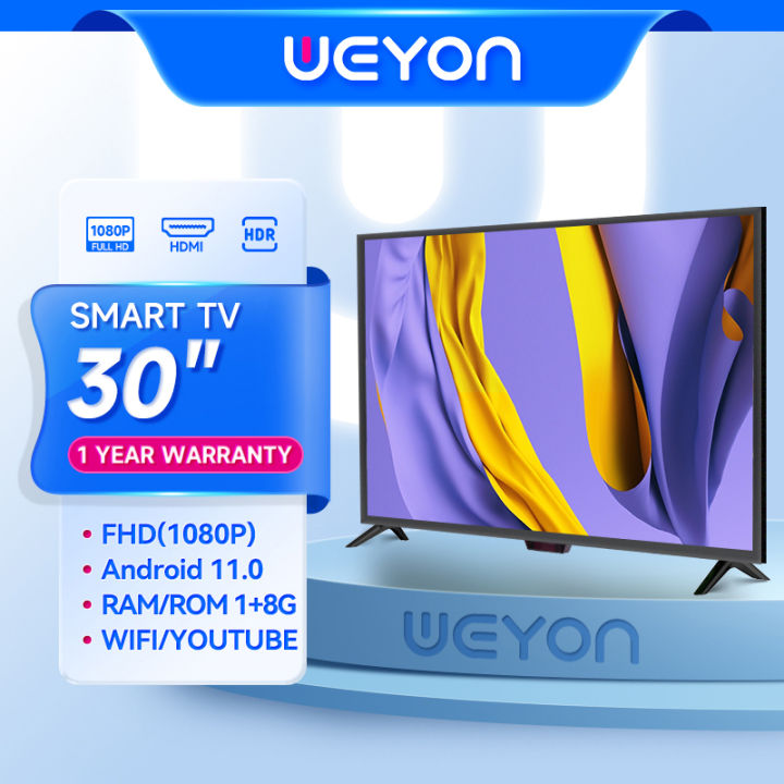 WEYON Smart Digital TV 30 inch Android 11.0 Digital TV Full HD LED TV