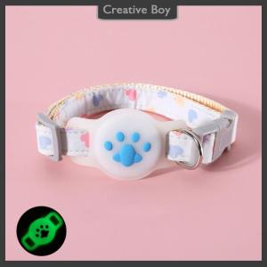 [Creative] Pet Collar Cat Airtag Silicone Paw Airtag Case Anti-lost Tracking Collar Pet Airtag Puppy Collar Katten Cute Cat Accessories