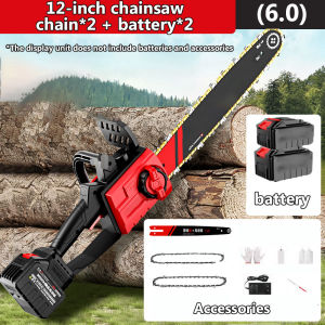 Electric Cordless Saw Portable Chain Saw Wood Logging Fruit Tree Pruning Handheld Electric Saw