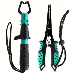 SeaHunter Fish Lip Plier Grip 2pcs Stainless Steel Fishing Controller Fishing Plier and Fish Gripper Fishing Tools