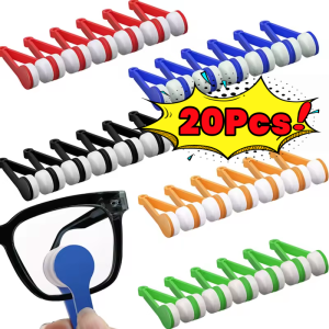 【Cod】20Pcs wholesale Eyeglass Microfiber Brush Cleaner