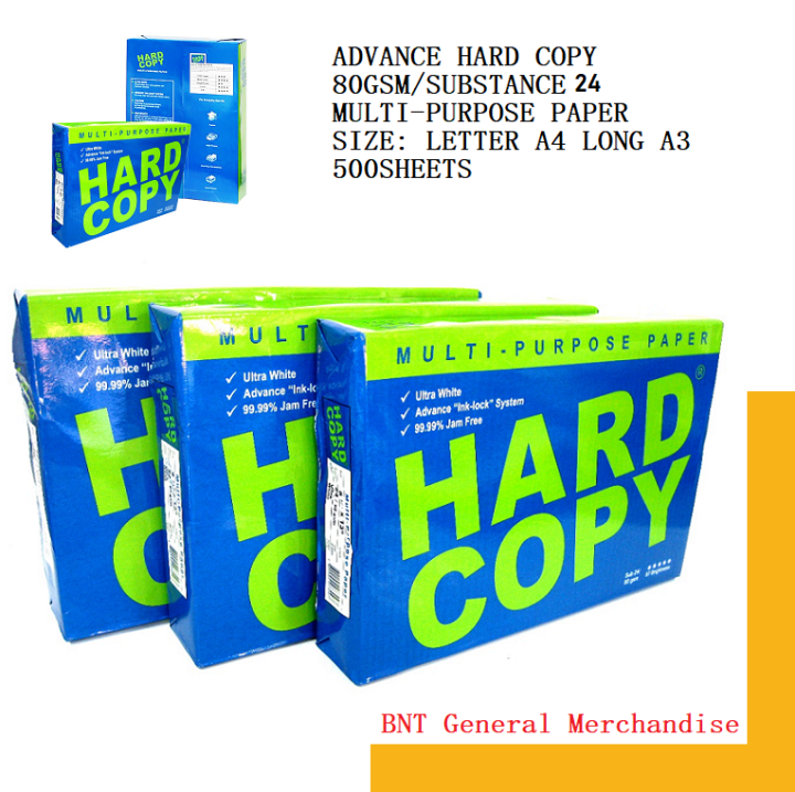 ADVANCE Hard Copy Short A4 Long 80 Gsm Sub 24 500 SHEETS Lazada PH   789871c8383544828aa76757b0f32902  720x720q80 