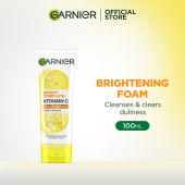 Garnier Bright Complete Vitamin C Face Wash 100ml - Gently Cleanses and Brightens for a Radiant Complexion