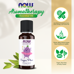 NOW Essential Oils Sugar Plum Oil Blend 1 fl. oz. (30ml)