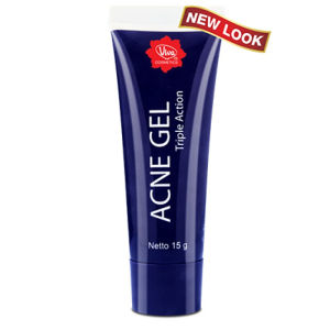 [BPOM] Viva Acne Gel with Triple Action Allantoin and Pro Vitamin B5 Reduce Acne Clear Bacteria - 15g