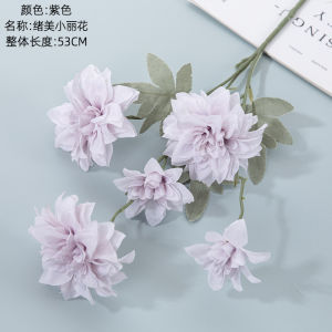Hoa Thược Dược Hoa Giả Cao Cấp 1 Cành 5 Bông Hoa Cành Hoa Khô Lụa Decor Trang Trí Nhà Cửa Văn Phòng Để Bàn Hoa Lụa Trang Trí Phòng Khách Cửa Tiệm Phụ Kiẹn Chụp Ảnh