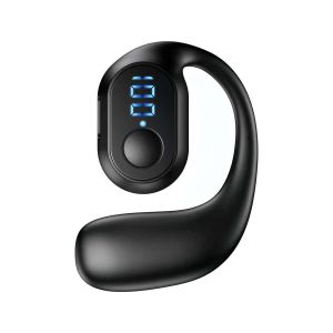 Single Ear Earbuds Bluetooth Open Wearable Stereo Wireless Bluetooth Earphones with Mic Digital Display Bluetooth Earphones