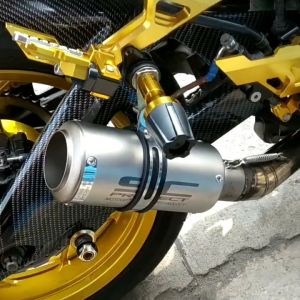KNALPOT IMPORT SC PROJECT CR-T SLIP ON NINJA 250 FI OLD KARBU RR MONO Z250 R25 XMAX NMAX AEROX ADV PCX CBR 250 CBR 150R CB150R R15 VIXION GSX MT15 Z250 SCORPIO SONIC SUPRA GTRS SATRIA FU VARIO MIO BEAT SCOOPY GENIO ZX25R ZX10R ER6 DLL