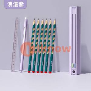 I know Student Portable Pencil Stationery Childrens Multifunctional Round Creative Pen