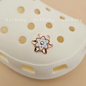Charm jibitz sticker gắn dép cross mẫu B27 giả kim