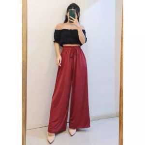 CELANA KULOT WANITA DEWASA JUMBO CRINCLE AIRFLOW KOREAN SKIRT MUAT BB 50-75KG
