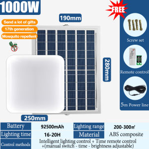 solar ceiling light 3500W Solar light indoor light Solar light outdoor waterproof With panel