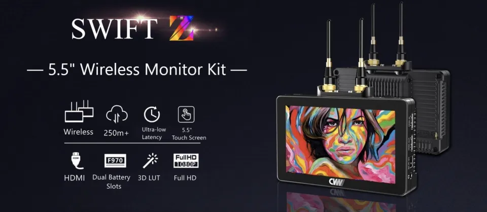 Swift Wireless Camera Monitor Kit for Studio Video Photography  Henry's Cameras