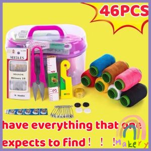 L·M Sewing Kit Box Set Household Sewing Tools Portable Sewing Kit 10 in 1 Random Color
