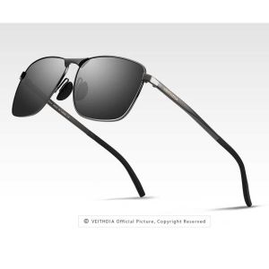 kacamata polarized original VEITHDIA Brand keren bahan alloy frame