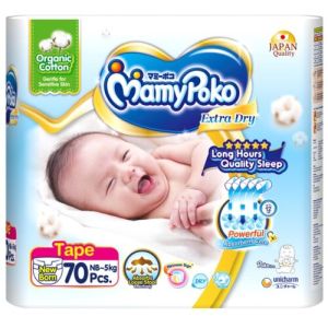 MamyPoko Extra Dry Tape Organic Cotton NB70 / S60
