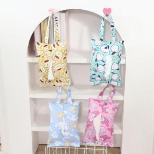 Christmas Gift Halloween Sanrio Toilet Paper Storage Bag Hello Kitty Kawaii Kuromi Storage Kitchen Car Mounted Toilet Suspension Type Sanitary Paper Bag