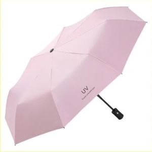 UV Foldable Umbrella Automatic Umbrella Anti-UV Sun/Rain Windproof 3 Folding Compact HomeChum