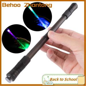 Behoo Anti-slip Comfortable Spinning Pen Flash Rotating Gaming Gel Pens Funny Rotating Pen with Led Flash