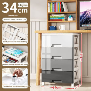 Wardrobe Storage Box Wide Drawer Plastic Clothes Storage Cabinet 3-7 Layer With Wheels Household Drawer Box