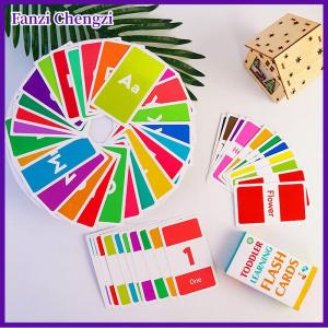 Fanzi 58PCS ABC Alphabet Flashcards Montessori Early Education Toys Baby Shapes Animals Learning Cards Games Puzzles For Kids Gifts