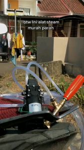 Alat Cuci Stim Motor AC Mobil Mesin Steam Power Sprayer Portable Siap Pakai