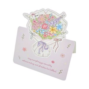 VIVIDI 3D Greeting Card with Envelope Pop Up Love Blessing Card Surprised Rose Thank You Cards Wife Girlfriend Gift