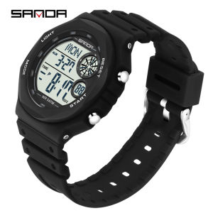 SANDA Watch Boy Girl Women Men Original Waterproof Luminous Sports Watches Digital Watch with Countdown Dual Time Alarm Stopwatch Week Date Shockproof for Students Casual Fashion Watches