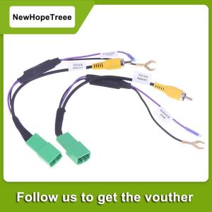 NewHopeTreee 5Pin อะแดปเตอร์สำหรับ D-MAX รถซูซูกิรุ่น Vitara Mitsubishi Pajero 4WD ของแท้จากโรงงานผลิตกล้องวิดีโอรถยนต์สายอะแดปเตอร์กล้องถอยหลัง