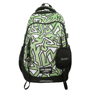 AE New large-capacity backpack for middle and high school students college students men and women casual backpack with printed colorful design for students