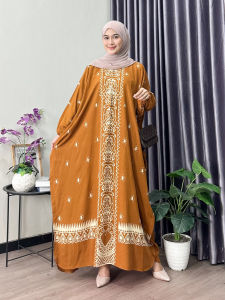 Kaftan Jumbo Busui Friendly LD 140 Cm baju Muslimah Bahan Rayon