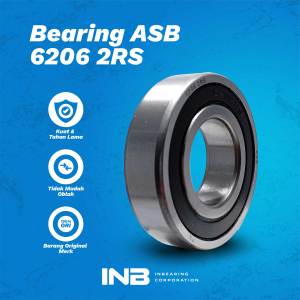 Laker Bearing 6206 2RS ASB Bearing As Roda Belakang Roda Tiga INB Original ASB