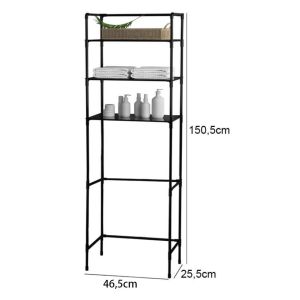 Rak Gantung Baju Stand Hanger Sepatu Penyimpanan Jaket Topi Rak Toilet Kloset 2 Tingkat Serbaguna