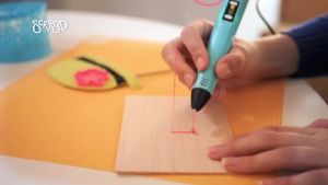(HD1)Printing Set 3D Pen Pla Rods DIY Free 10M Filament Arts Craft Drawing USB LCD Art Equipment